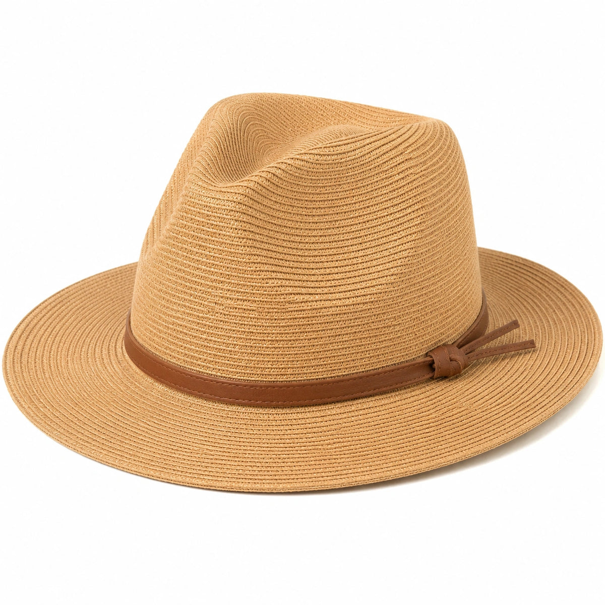 Fedora Strohhut Unisex Hellbraun