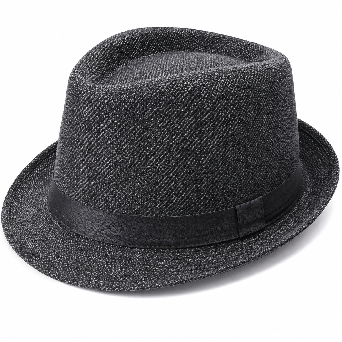 Schwarzer Fedora Hut für Herren