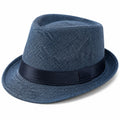 Stilvoller Fedora Hut für Unisex in Blau