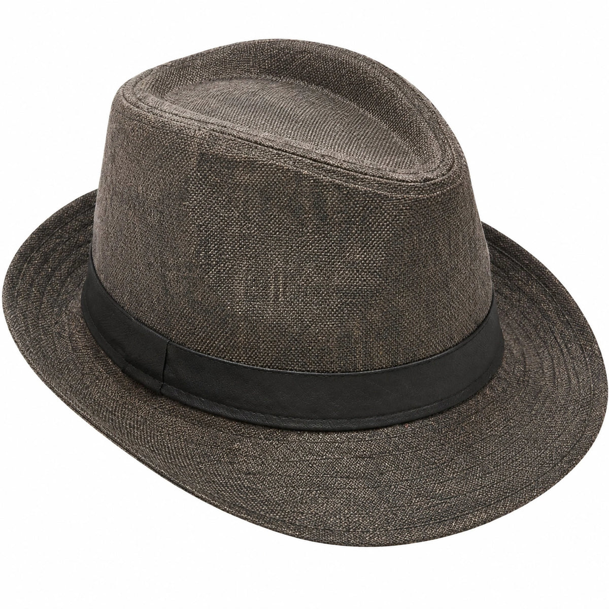 Herren Fedora Hut Braun und Schwarz