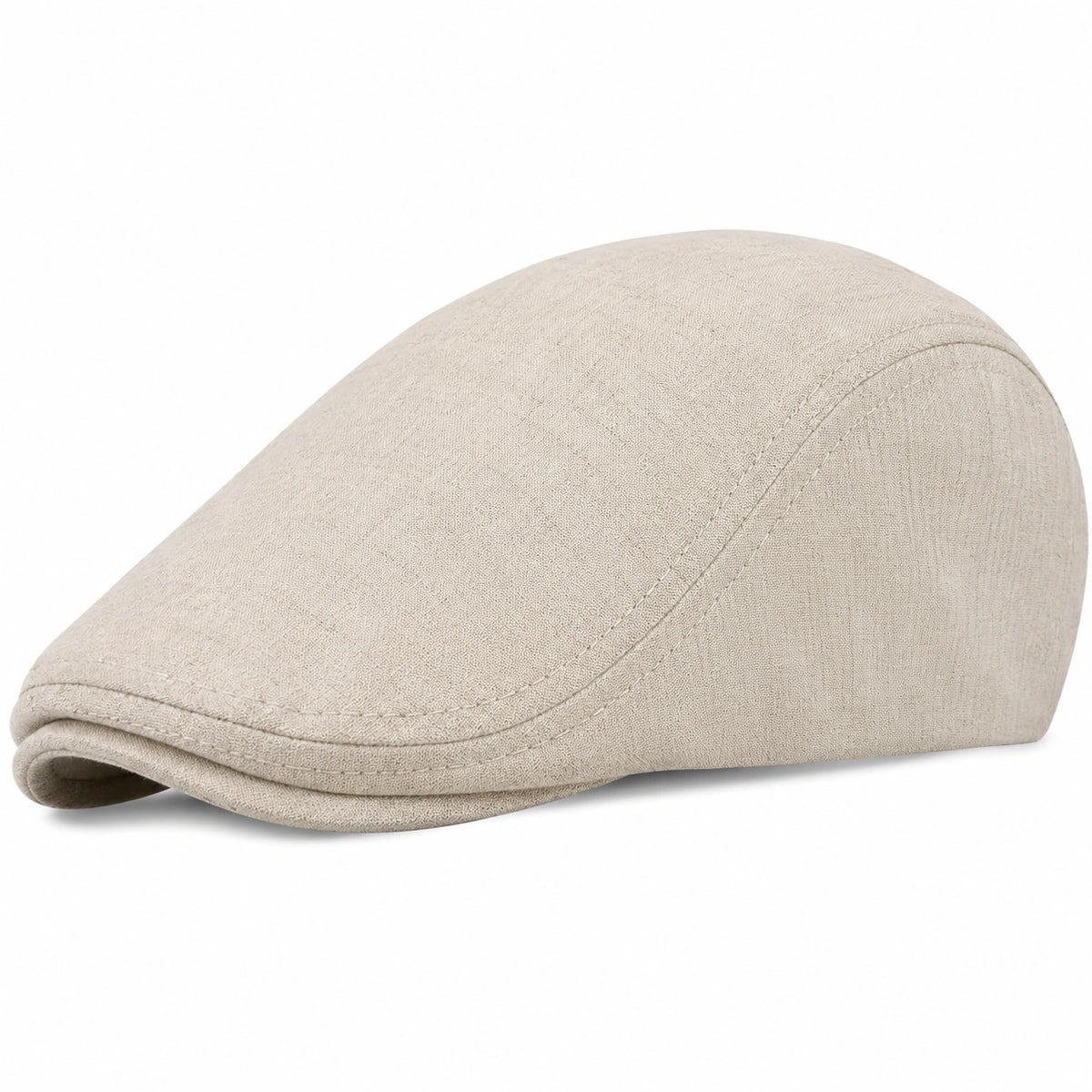 Klassische Flache Schiebermütze Beige