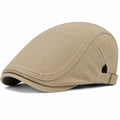 Herren Schiebermütze Verstellbar Beige