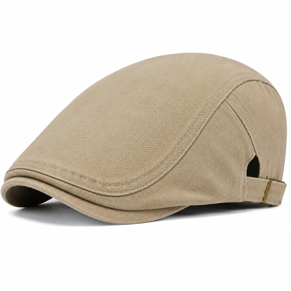 Herren Schiebermütze Verstellbar Beige