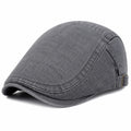 Unisex Gatsby Flatcap Verstellbar Grau