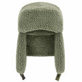 Wintermütze mit Ohrenklappen Olivgrün