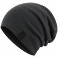 Unisex Slouch Beanie Mütze Dunkelgrau, Atmungsaktiv