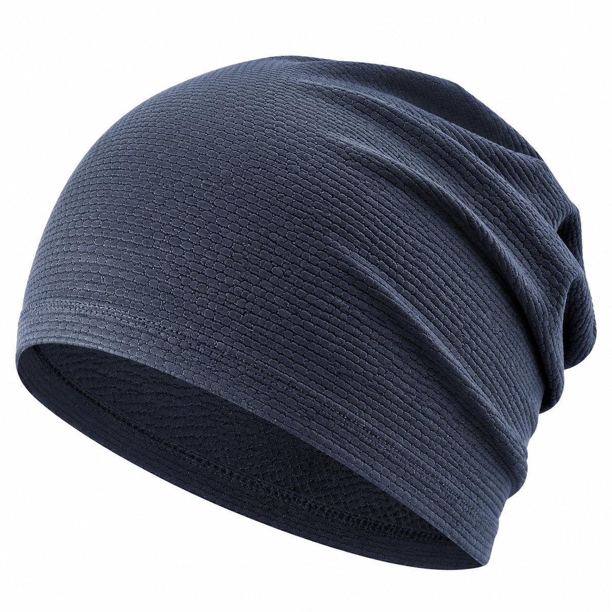 Unisex Beanie Mütze Elastisch Dunkelblau