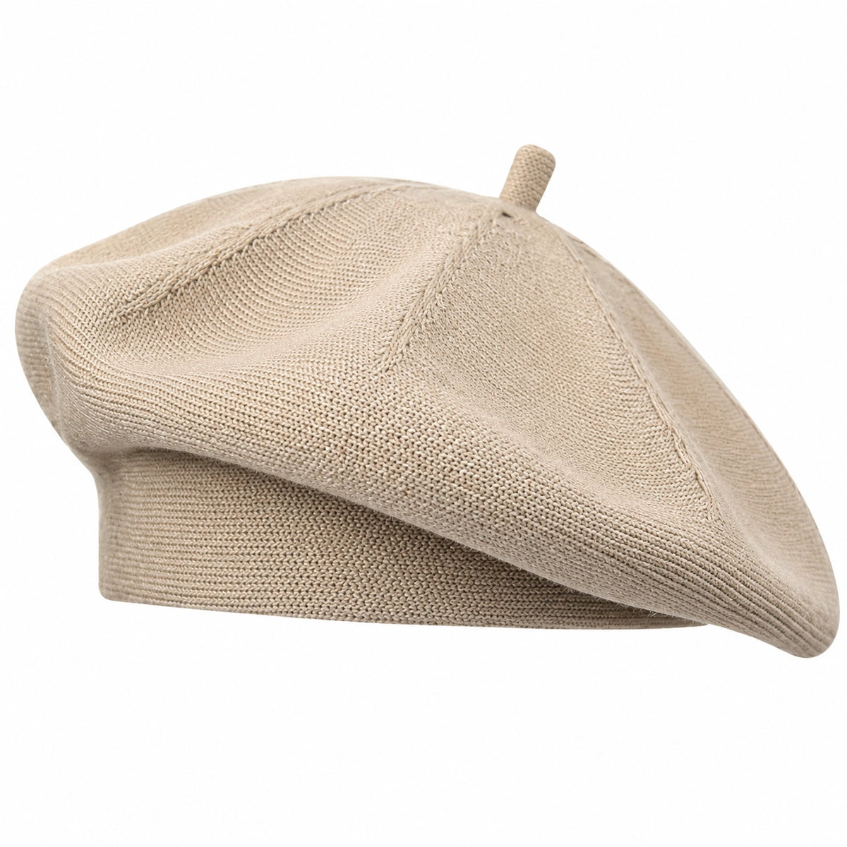 Baskenmütze Damen Beige